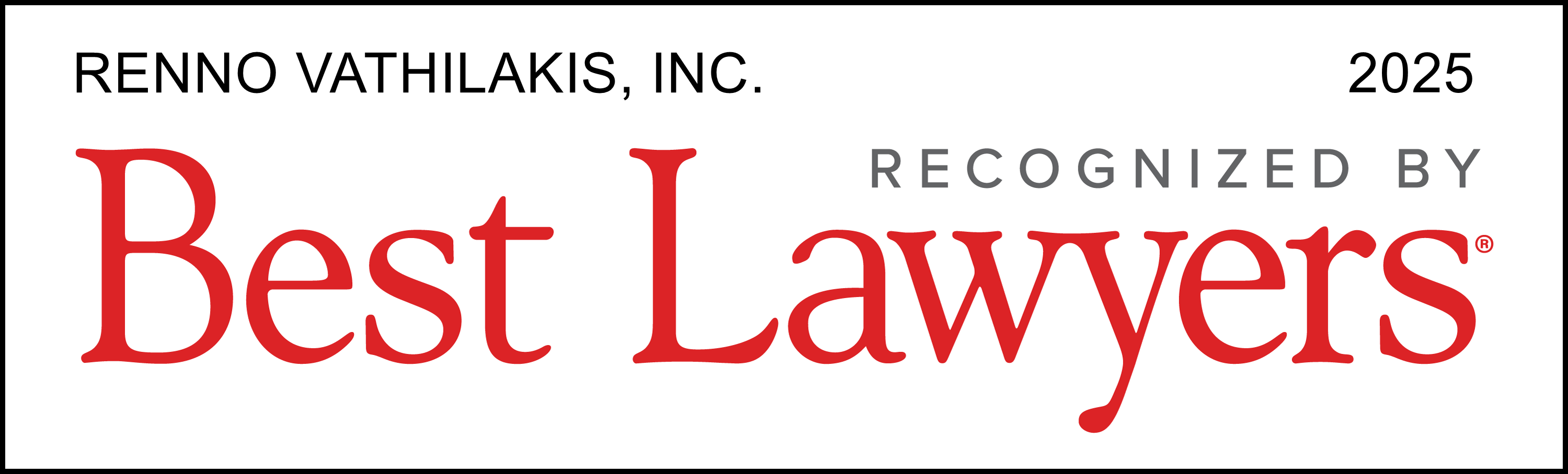 Renno & Vathilakis listed in Best Lawyers